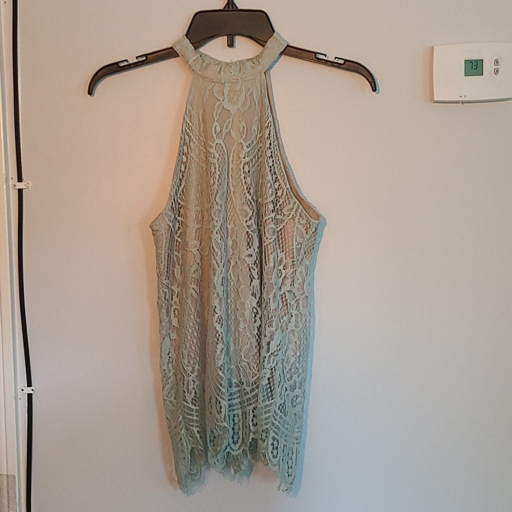 Lacy Halter Blouse